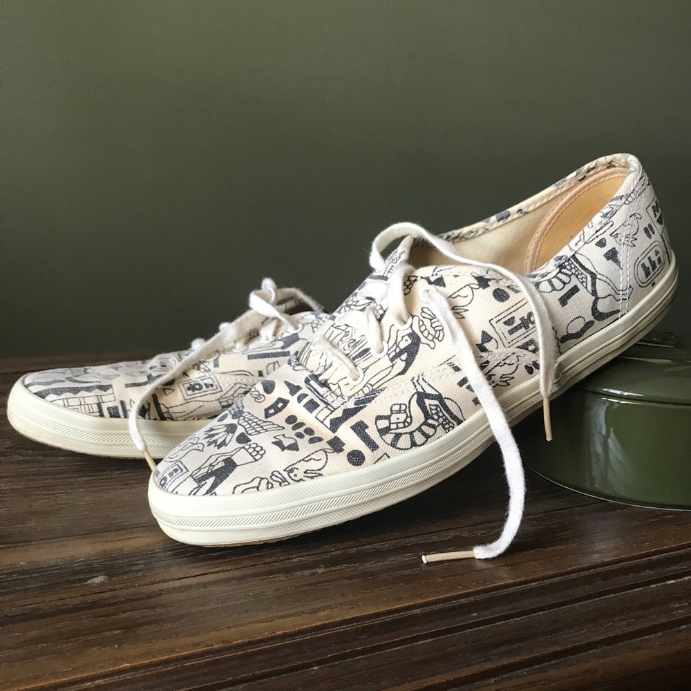 Keds Vintage Egyptian Hieroglyphics Women’s Sz. 8
